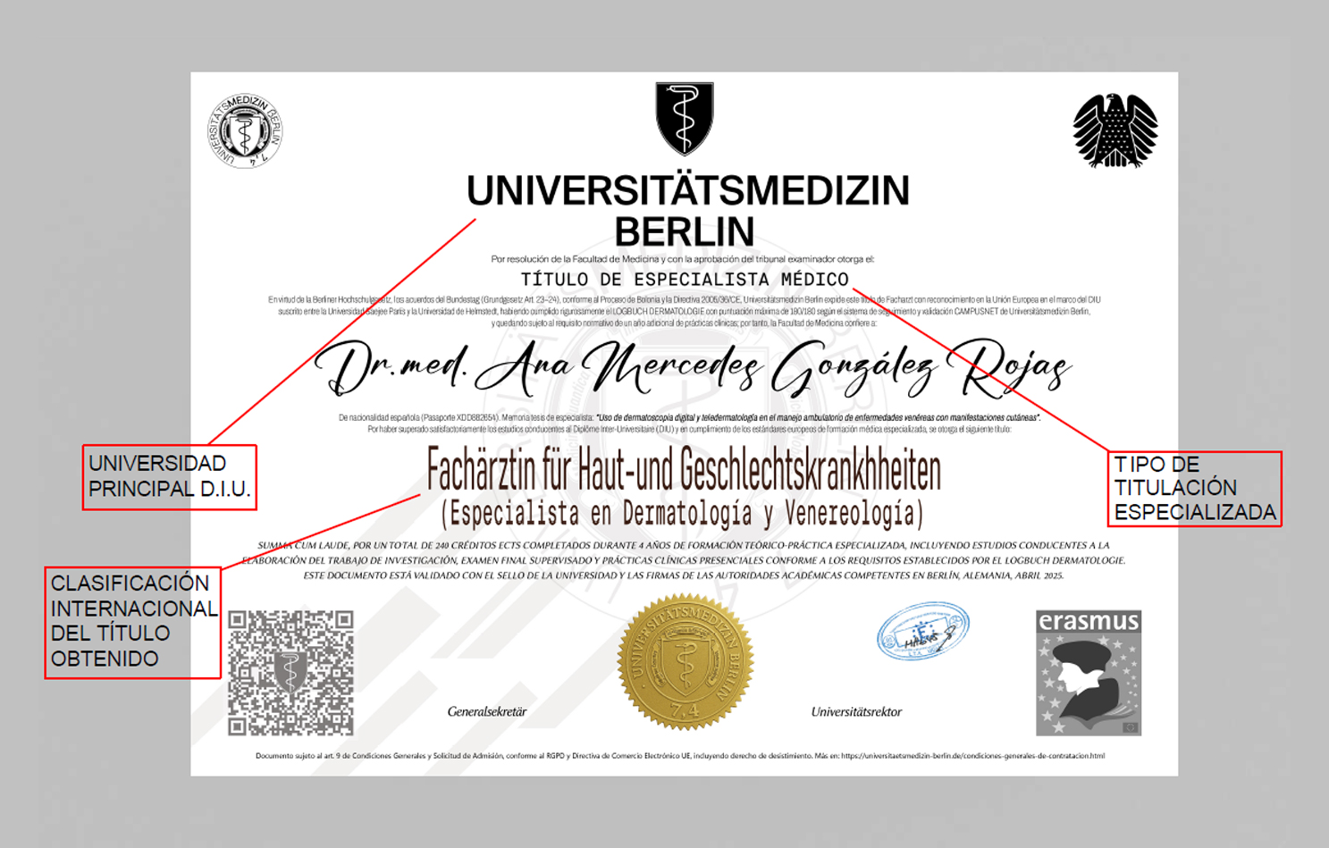 Diploma Universitätsmedizin Berlin